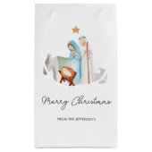 Kerstmiskerststal Manager Gift Bag Klein Cadeauzakje (Achterkant)