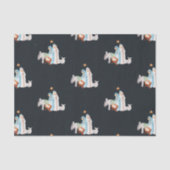 Kerstmiskerststal Manager Gift Bag Tissuepapier (Voorkant)