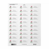 Kerstmismaretak retouradres etiket (Full Sheet)