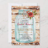 Kerstmismetselaar pot uitnodiging voor het feest (Voorkant)