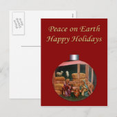 Kerstmisscène Briefkaart (Voorkant / Achterkant)