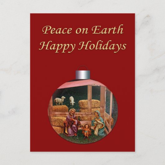 Kerstmisscène Briefkaart (Voorkant)