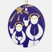 Kerstmisscène Keramisch Ornament (Links)