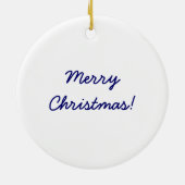 Kerstmisscène Keramisch Ornament (Achterkant)