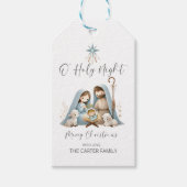 Kerstmisscène Kerstcadeau Label Cadeaulabel (Voorkant)