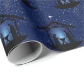 Kerstmisscène religieus cadeaupapier (Rol Hoek)