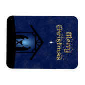 Kerstmisscène religieus magneet (Horizontaal)