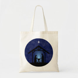 Kerstmisscène religieus tote bag