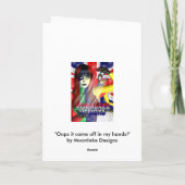 Kerstmisscène van de fee, de windwijzer van de feestdagen kaart (Achterkant)