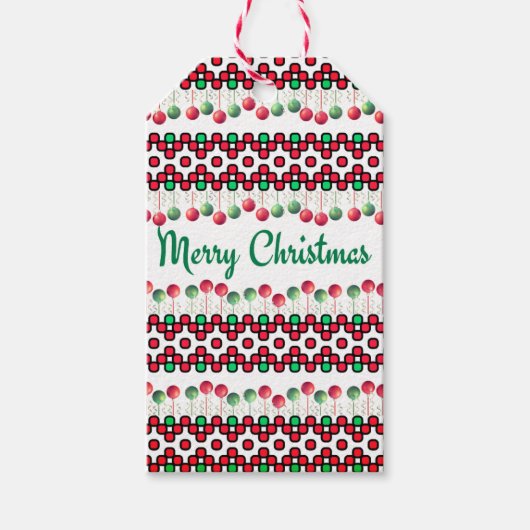Kerstmisse servetten cadeaulabel (Voorkant)