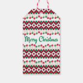 Kerstmisse servetten cadeaulabel (Achterkant)