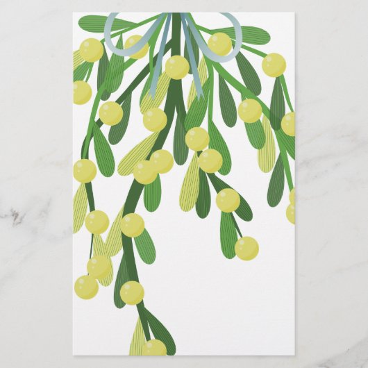 kerstmistletoe briefpapier (Voorkant)
