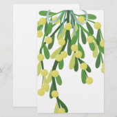 kerstmistletoe briefpapier (Voorkant / Achterkant)