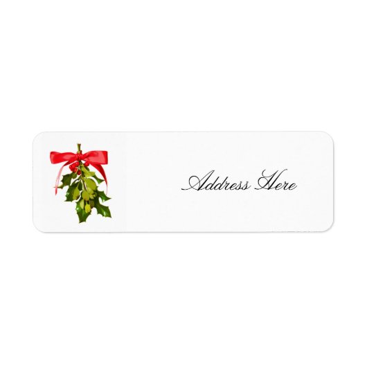 Kerstmistletoe Etiket (Voorkant)