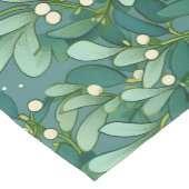 kerstmistletoe-patroon korte tafelloper (Hoek)