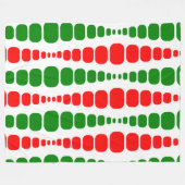 Kerstmoderne rechthoeken fleece deken (Voorkant (Horizontaal))
