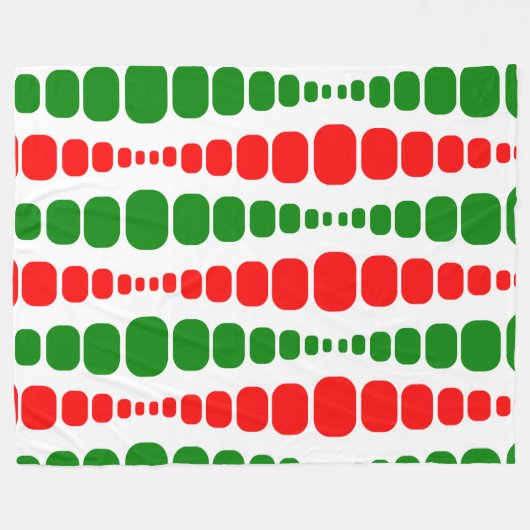 Kerstmoderne rechthoeken fleece deken (Voorkant (Horizontaal))