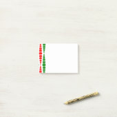Kerstmoderne Rechthoeken Post-it Notes (Op bureau)