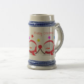 kerstmok bierpul (Voorkant rechts)