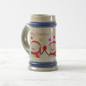 kerstmok bierpul (Voorkant links)