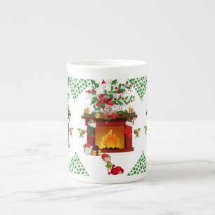 kerstMok, Elf Porselein Kop