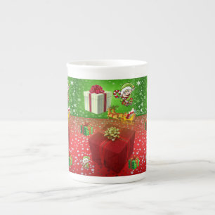 kerstMok, Elf Porselein Kop