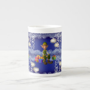 kerstMok, Elf Porselein Kop