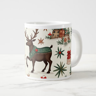 kerstmok extra grote beker