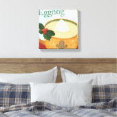 kerstMok met Eggnog Canvas Afdruk (Insitu (Slaapkamer))