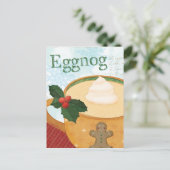 kerstMok met Eggnog Feestdagenkaart (Staand voorkant)