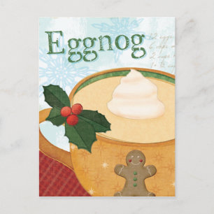 kerstMok met Eggnog Feestdagenkaart