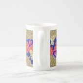 kerstMok, , prettige kerstengel Porselein Kop (Achterkant)