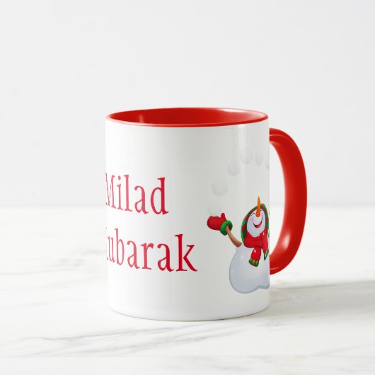 kerstMok-Snowman-Milad Mubarak Mok (Voorkant rechts)