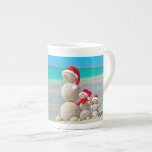 kerstMok Snowman Porselein Kop