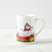 kerstMok Snowman Porselein Kop (Rechts)