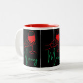 Kerstmokken Tweekleurige Koffiemok (Voorkant links)