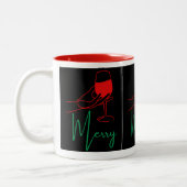 Kerstmokken Tweekleurige Koffiemok (Links)