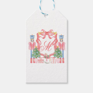 Kerstmonogram Crest Cadeaulabel