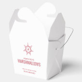 Kerstmonogram Snowflake Bedankdoosjes (Geopend)