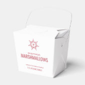 Kerstmonogram Snowflake Bedankdoosjes (Voorkant Zijde)