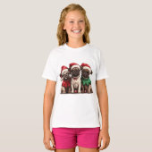 Kerstmopsen T-shirt (Voorkant volledig)