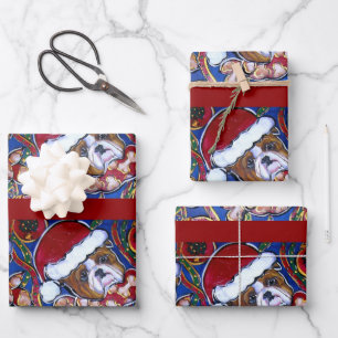 KERSTMOPSHOND INPAKPAPIER VEL