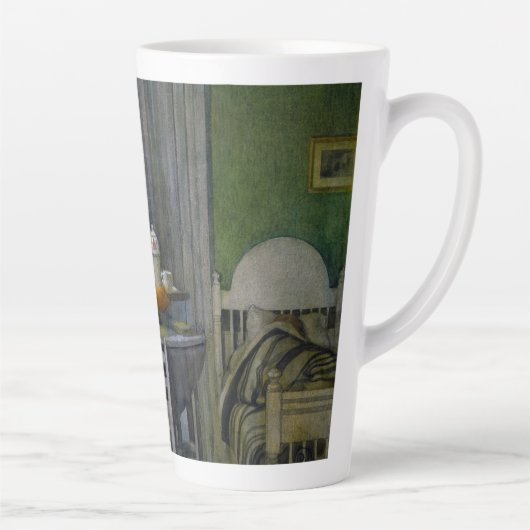 Kerstmorgen, de feestdag van Saint Lucy Latte Mok (Rechts)