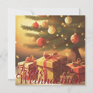 Kerstmotief met cadeaus onder de kerstboom 37016