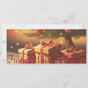 Kerstmotief met cadeaus onder de kerstboom 37016