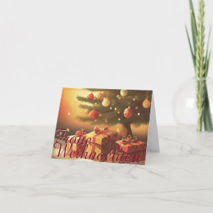 Kerstmotief met cadeaus onder de kerstboom 37016 kaart