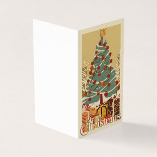 Kerstmotief, met cadeaus onder de kerstboom kaart