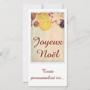Kerstmotief met fruit… feestdagenkaart