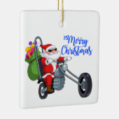 kerstmotor santa keramisch ornament (Rechts)