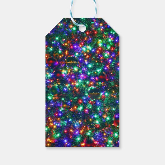 kerstmousserende sterren cadeaulabel (Achterkant)